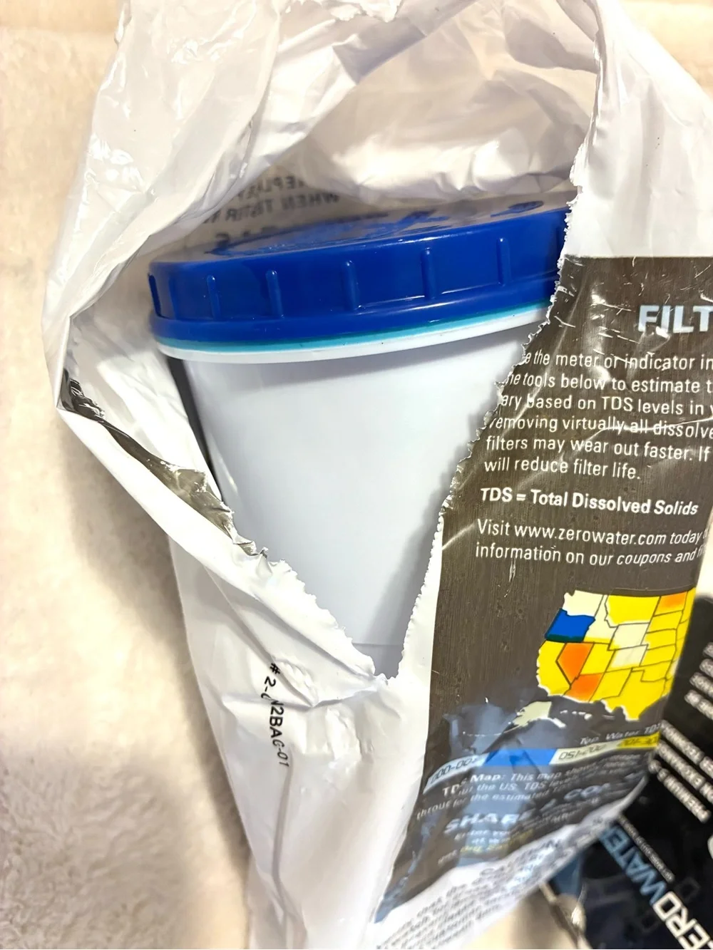 NEW - ONE Zero Water ZR-001 Replacement Filter Premium 5 Stage Ion Exchange